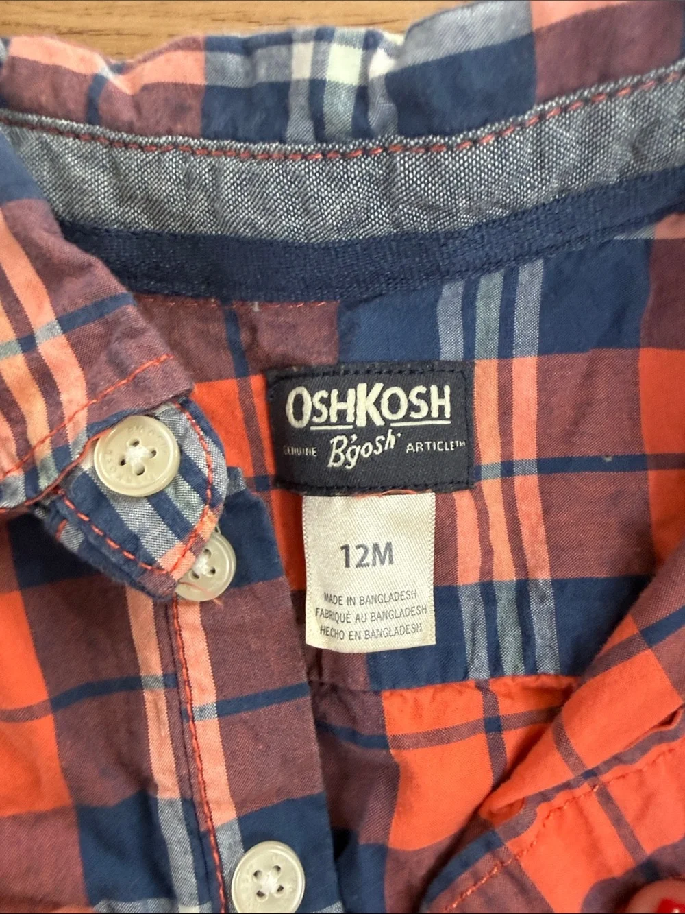 OshKosh Bgosh woven plaid